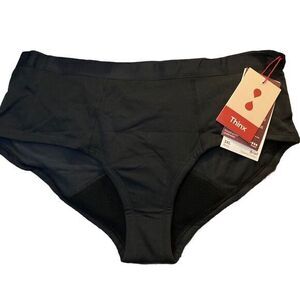 THINX Organic Cotton Brief Period‎ Underwear 3XL Black Super Protection